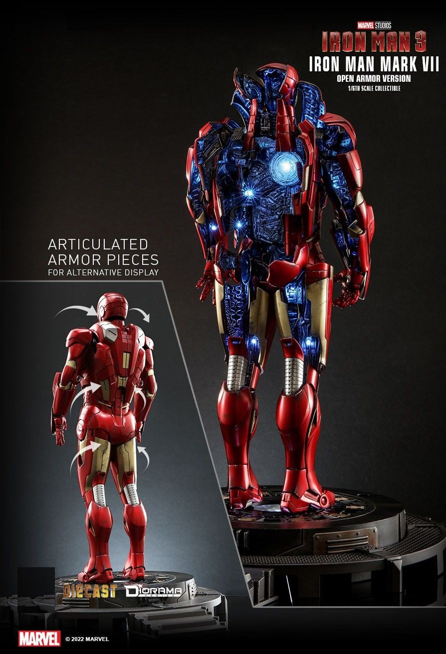 Hot Toys DS004D51 Iron Man 3 - Iron Man Mark VII (Open Armor Version) 1/6 scale Collectible