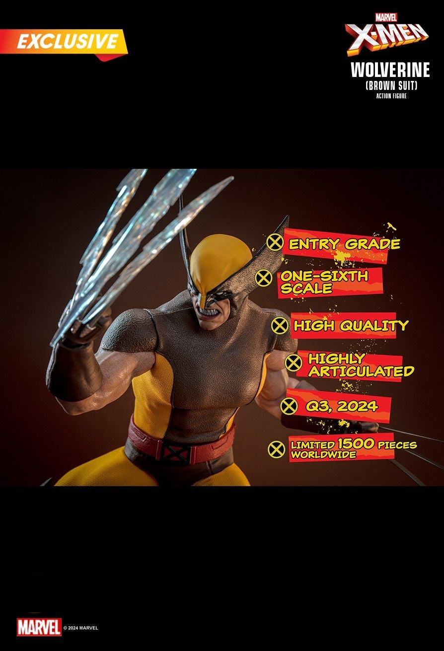 Hot Toys HS03 X-Men Wolverine (Brown Suit) Action Figure