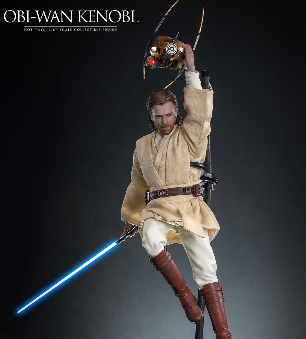 Pre Order!!! Hot Toys MMS808 Star Wars: Attack Of The Clones - 1/6th scale Obi-Wan Kenobi Collectible Figure