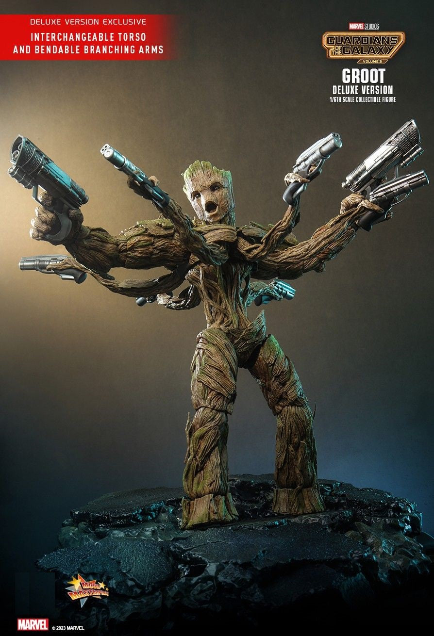 Hot Toys MMS707 Guardians of the Galaxy Vol. 3 - 1/6 scale Groot (Deluxe Version)