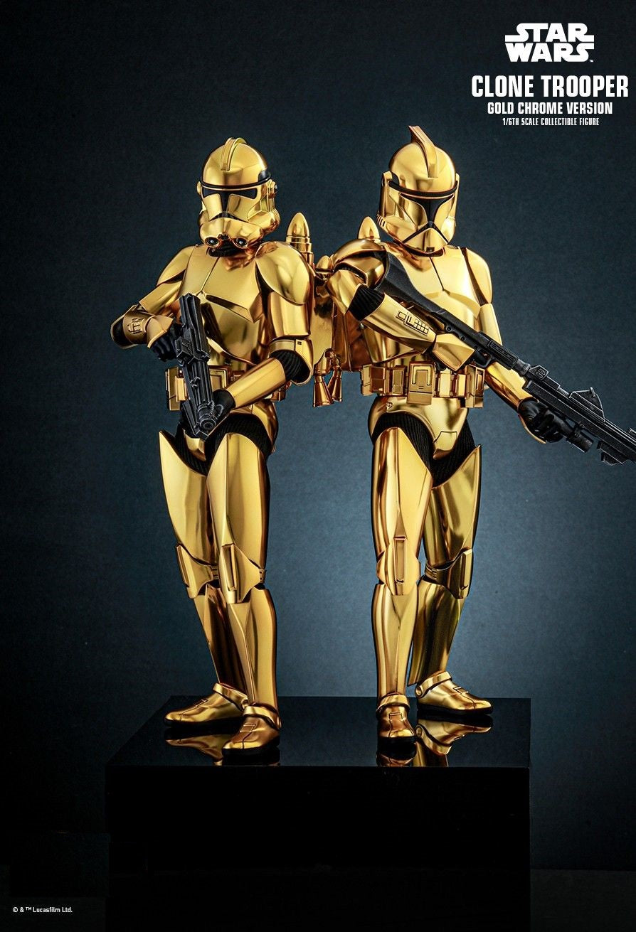 Hot Toys MMS735 Star Wars™ Clone Trooper™ (Gold Chrome Version) 1/6th scale Collectible Figure