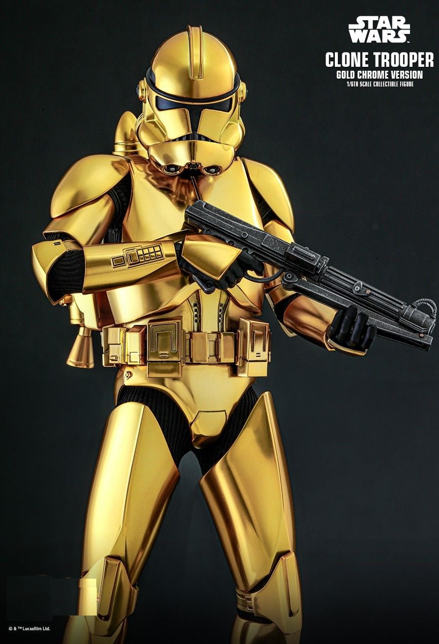 Hot Toys MMS735 Star Wars™ Clone Trooper™ (Gold Chrome Version) 1/6th scale Collectible Figure
