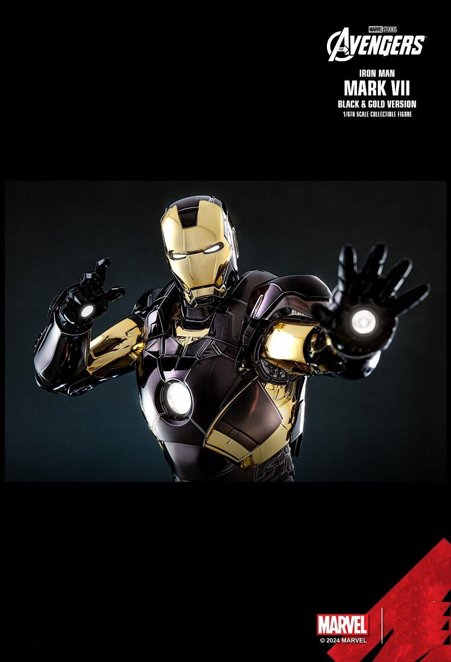 Hot Toys MMS741D61 The Avengers Iron Man Mark VII (Black and Gold Version) 1/6th scale Collectible Figure