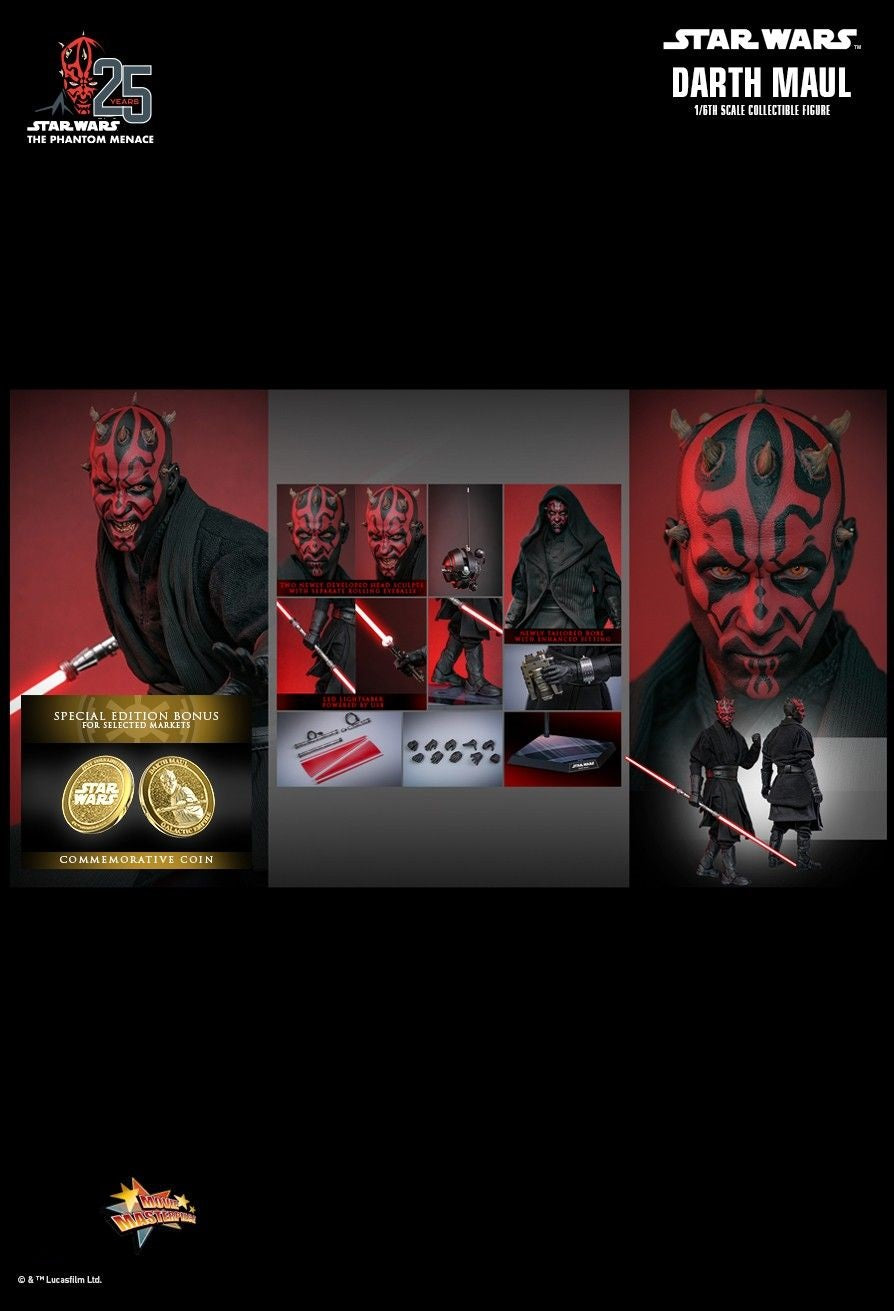 Hot Toys MMS748B Star Wars Episode I: The Phantom Menace - 1/6 scale Darth Maul Collectible Figure (Special Edition)