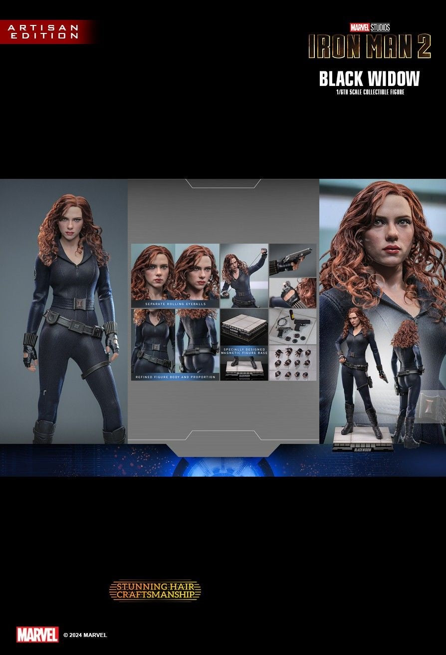ホットトイズ1/6アルチザン ブラック・ウィドウ ボーナス付 MMS757AEB Hot Toys - ホットトイズ1/6アルチザン ブラック・ウィドウ