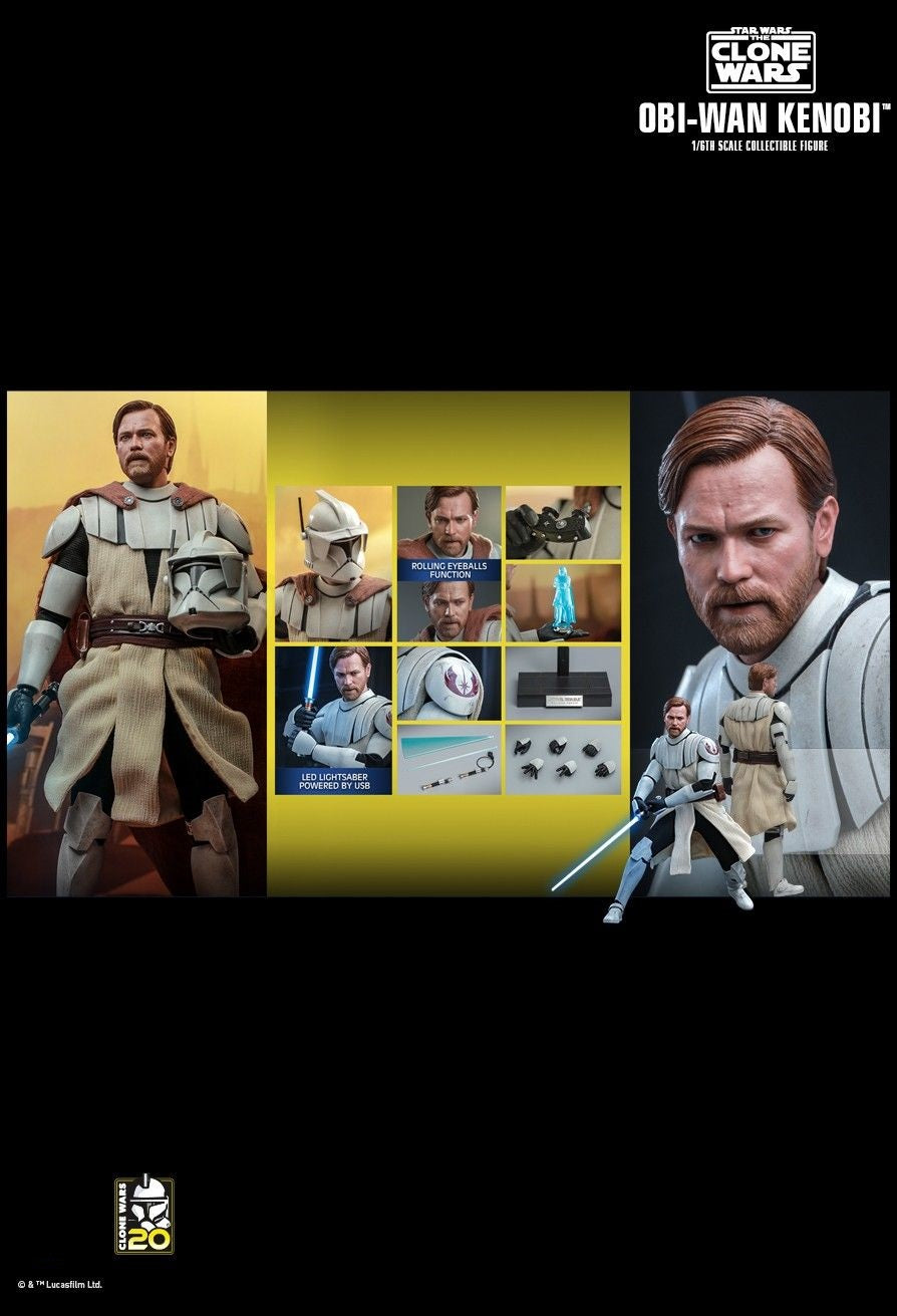 Hot Toys TMS095 Star Wars: The Clone Wars - 1/6 scale Obi-Wan Kenobi