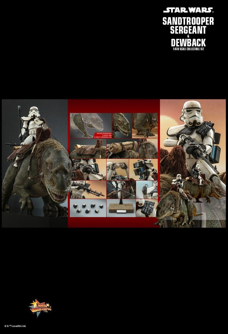 Hot Toys MMS722 Star Wars: Episode IV A New Hope - 1/6 scale Sandtrooper Sergeant & Dewback Set[Pre-Order]