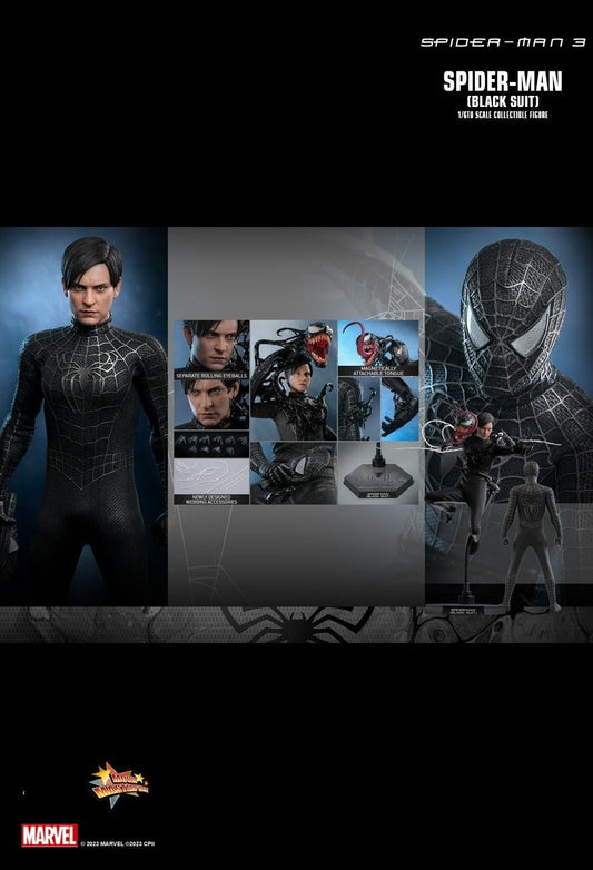 Hot Toys MMS727B Spider-Man 3 - 1/6 Spider-Man (Black Suit)(Special Edition)[Pre-Order]