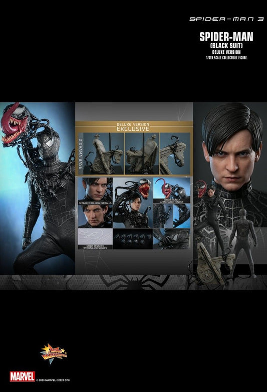 Hot Toys MMS728B Spider-Man 3 - 1/6 scale Spider-Man (Black Suit)(Deluxe Version) (Special Edition)[Pre-Order]
