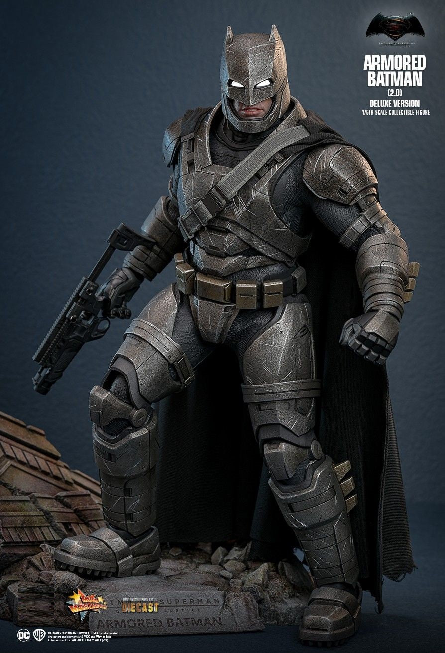 Hot Toys MMS743D63 Batman VS Superman: Dawn of Justice - 1/6 scale Armored Batman (2.0) Collectible Figure (Deluxe Version)[Pre-Order]