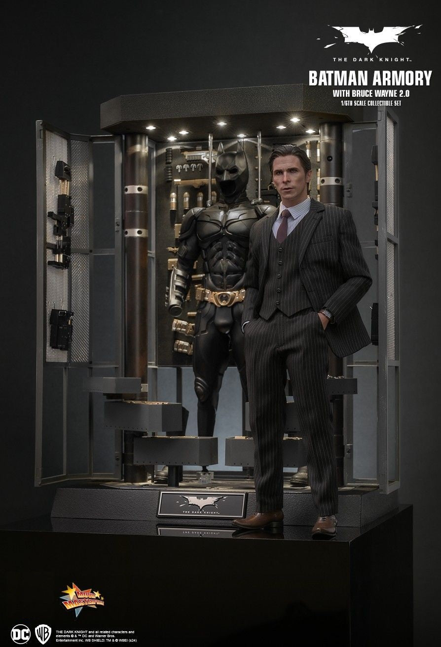 Hot Toys MMS750 The Dark Knight - 1/6 scale Batman Armory with Bruce Wayne (2.0) Collectible Set[Pre-Order]