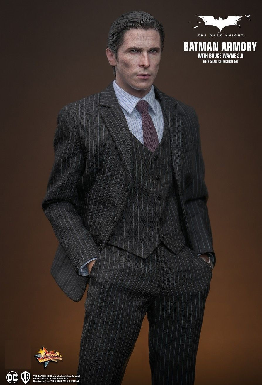 Hot Toys MMS750 The Dark Knight - 1/6 scale Batman Armory with Bruce Wayne (2.0) Collectible Set[Pre-Order]