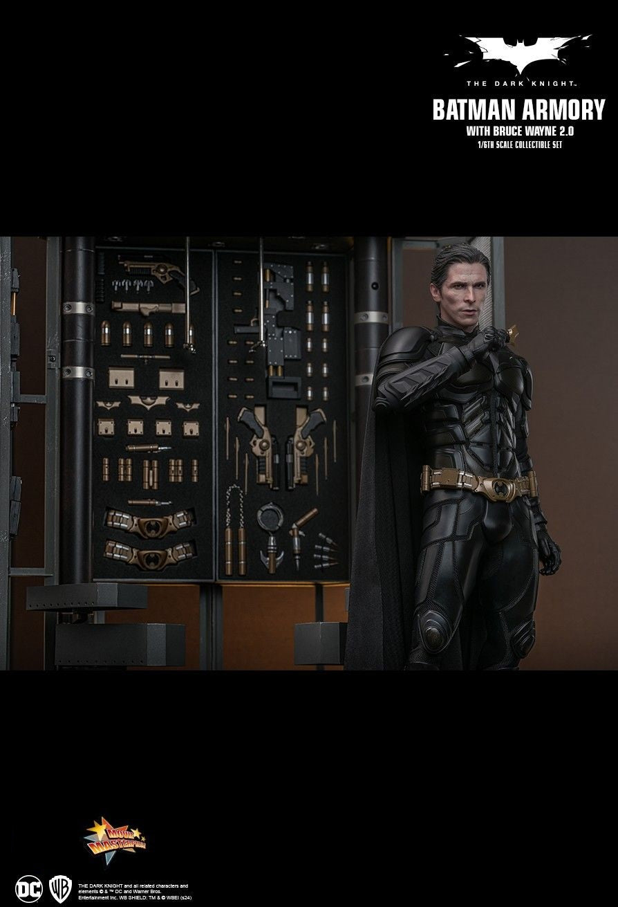 Hot Toys MMS750 The Dark Knight - 1/6 scale Batman Armory with Bruce Wayne (2.0) Collectible Set[Pre-Order]
