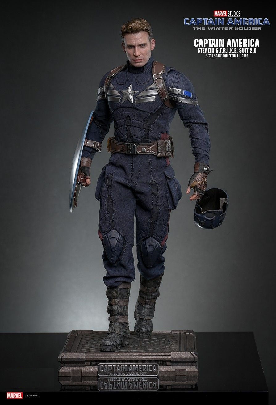 Hot Toys MMS783 Captain America: The Winter Soldier - 1/6th scale Captain America (Stealth S.T.R.I.K.E. Suit) 2.0 Collectible Figure [Pre-Order]