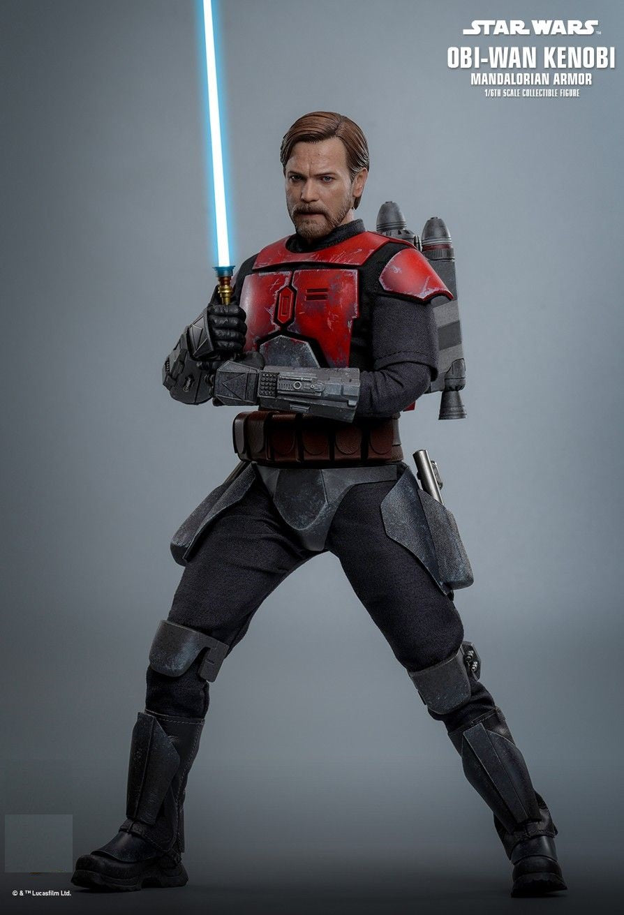 Hot Toys TMS126 Star Wars: The Clone Wars - 1/6 scale Obi-Wan Kenobi (Mandalorian Armor) Collectible Figure