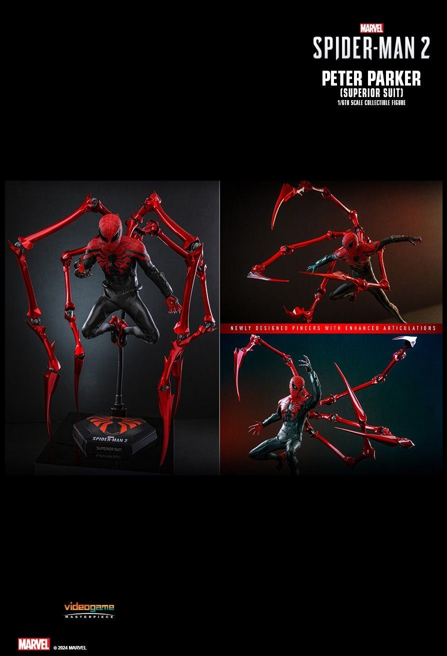 Hot Toys VGM61 Marvel's Spider-Man 2 - 1/6 scale Peter Parker (Superior Suit) Collectible Figure[Pre-Order]
